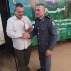 Marcelo Aquino recebe maior honraria ambiental da Polcia Militar do Araguaia