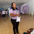 A��o de sa�de orienta grupo da melhor idade sobre preven��o do c�ncer de boca em Porto Alegre do Norte