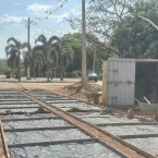 Construo de caladas avana em principais avenidas, em Barra do Garas