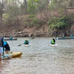 Descida de caiaque abre atividades de projeto Salve o Rio Araguaia