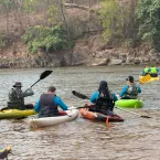 Descida de caiaque abre atividades de projeto Salve o Rio Araguaia