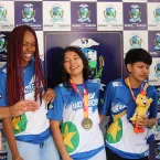 Dr. Adilson recebe sele��o feminina de basquete, campe� nacional dos Jogos Ol�mpicos da Juventude