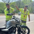 Antenas antilinhas para motos são distribuídas nesta segunda-feira pela Lamsa