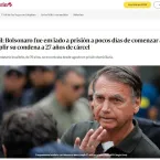 Jair Bolsonaro: Imprensa mundial repercute pris�o do ex-presidente