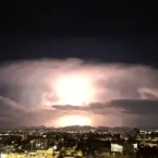 Veja imagens de temporal no litoral paranaense feitas de Curitiba