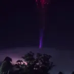 Raio azul rar�ssimo � registrado durante tempestade na Argentina