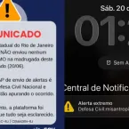 Alerta falso da Defesa Civil assusta moradores do Rio