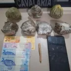 PM prende 4 suspeitos do Comando Vermelho e apreende tabletes de maconha