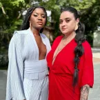 Apresentadora Kenya Sade curte férias com a mulher na Itália