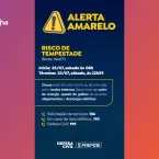 Alerta de tempestade em Campo Grande neste s�bado
