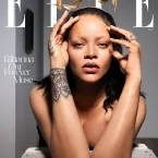 Rihanna posa nua para capa da Elle e quase mostra demais