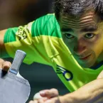 Hugo Calderano: novo desafio contra rival franc�s no Europe Smash