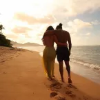 Kim Kardashian e Lewis Hamilton curtem férias românticas em família