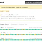 ChatGPT apresenta instabilidade nesta quinta-feira