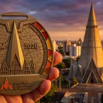 Medalhas da Maratona de Maringá homenageiam a Catedral da cidade