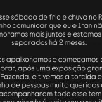 Bárbara Borges e Iran Malfitano terminam namoro após 3 anos