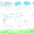 Crian�as em Gaza desenham o inferno de tr�s anos de guerra