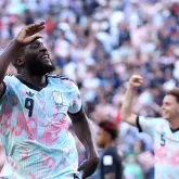 Lukaku zomba de Trump com dan�a ap�s fazer gol contra os Estados Unidos