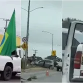 B�bado bate em carro de idoso na estrada e acaba preso