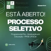 Inscri��es abertas para mestrado e doutorado em Educa��o na UFSCar