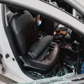 Policial baleado na cabe�a dirige viatura e salva colegas em ataque de traficantes
