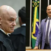 Deputado pede a sa�da de Moraes por proibir Fl�vio de visitar Bolsonaro