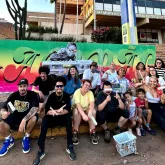 Campo Grande tem festival de arte de rua com mais de 50 cartazes colados em muros