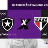 Botafogo e S�o Paulo se enfrentam no Brasileir�o Feminino neste domingo