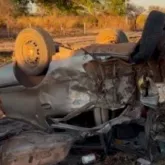 Acidente entre carro e carreta deixa seis feridos na BR-242, na Bahia