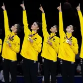 Brasileiras fazem hist�ria e conquistam bicampeonato no Mundial de Gin�stica R�tmica com m�sica de Lady Gaga