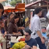Bruna Marquezine e Shawn Mendes s�o flagrados fazendo compras em feira no Rio