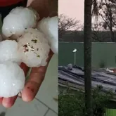 Granizo e chuva forte matam 2 pessoas e destroem cidades no Rio Grande do Sul