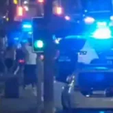 Mulher � atingida por carro da pol�cia na via exclusiva do BRT no Rio