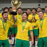 Brasil vira tetracampe�o do mundo de futsal da S�ndrome de Down com goleada