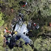 Bombeiros encontram destro�os do helic�ptero que matou cantor Rick em Santa Catarina