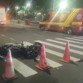 Adolescente de 17 anos morre ap�s colis�o entre �nibus e moto no centro de Campo Grande