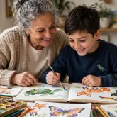 Av� e neto criam livro infantil que ensina sobre animais e estimula a imagina��o das crian�as