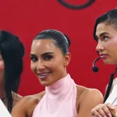 Kim Kardashian faz piada com apresentador ap�s gafe no GP de M�naco