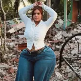 Influenciadora justifica fotos em escombros de terremoto na Panam� ap�s cr�ticas