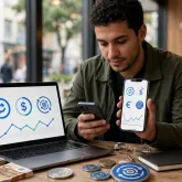 Receba d�lar e euro no Brasil e vire moeda digital com nova conta