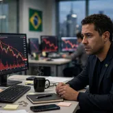 Bolsa do Brasil cai com Petrobras e medo das elei��es
