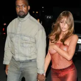 Bianca Censori usa roupa �ntima feita de rede no lugar de lingerie para sair com Kanye West