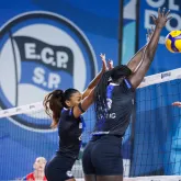 Pinheiros vence o Brusque no v�lei feminino ap�s grande virada em supera��o heroica