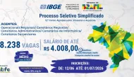 IBGE abre processo seletivo com 8.238 vagas tempor�rias de n�vel m�dio em todo o Brasil