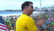 Aliados de Fl�vio minimizam p�blico pequeno em ato no Rio