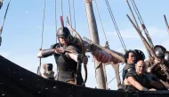 Filme 'A Odisseia' usa o maior navio viking do mundo em cenas reais no mar