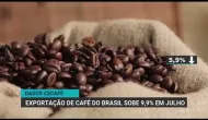 Exporta��es de caf� do Brasil sobem em julho, mas receita cai 13,2%