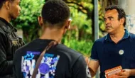 Ronaldo Mansur visita terreiro e volta � cidade natal em dia de campanha na Bahia