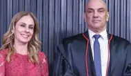 Esposa de Alexandre de Moraes justifica voos em jatinho ligado a ex-bankster