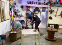Backstage da festa de Cosme e Dami�o